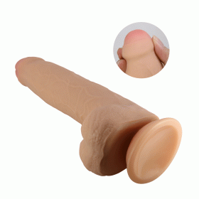 Pretty Love Draco realističan dildo od TPE-a sa vakuumom — 23,3 cm — BW 8116LP-16